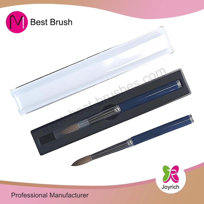 Blue Pure Kolinsky Acrylic Nail Brush