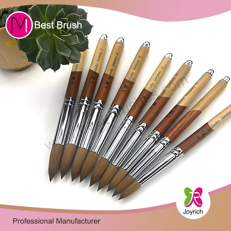 Crown 100% Kolinsky Acrylic Nail Brush