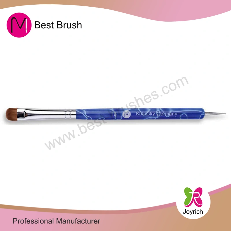 Dark Blue Kolinsky French Nail Brush