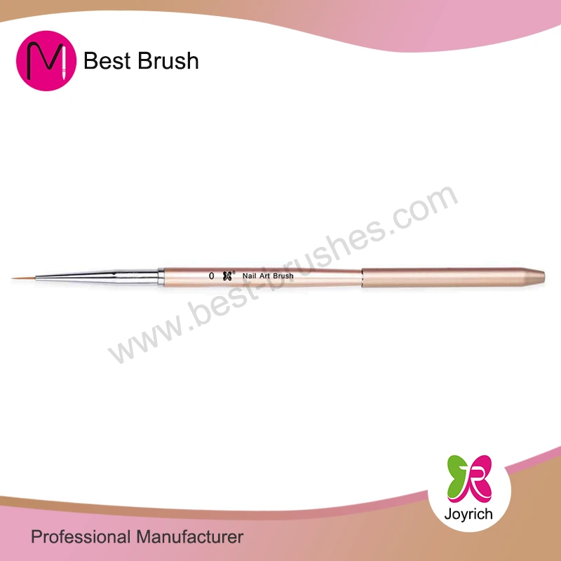 Golden Metal Cap Nail Art Brush