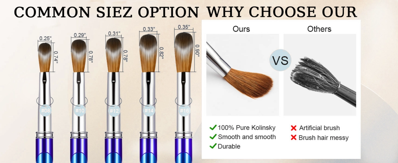 Chinese Style kolinsky Acrylic Nail BrushBrush