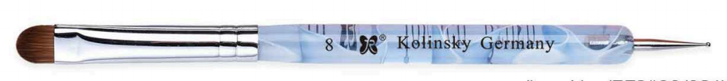Light Blue Acrylic Kolinsky Hair French Brush