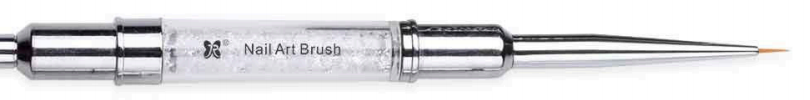Black Cap Nail Art Double Nail Brush