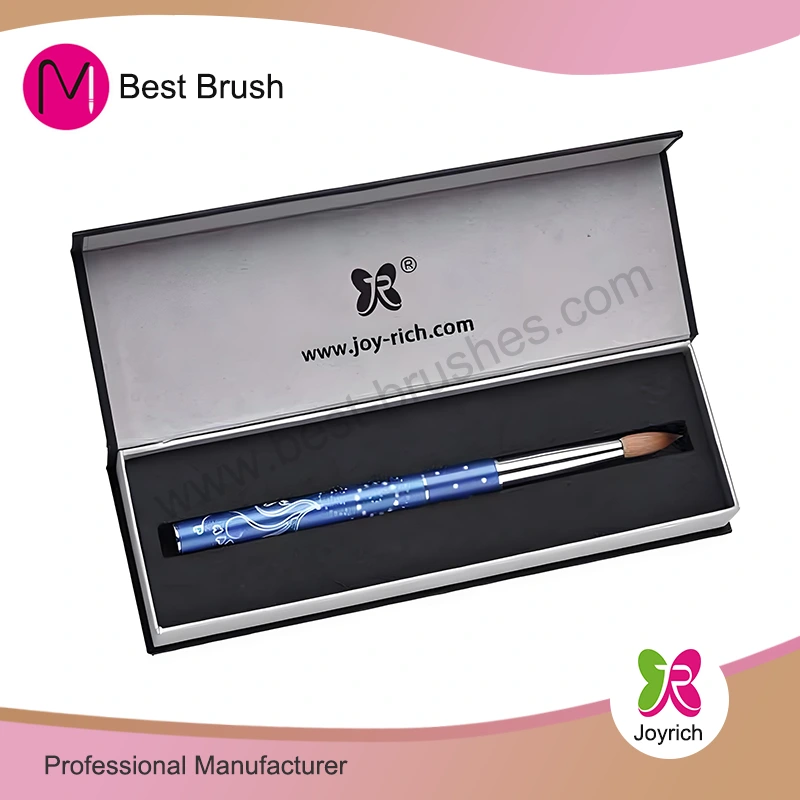Matte Black Paper Box Acrylic Nail Brush