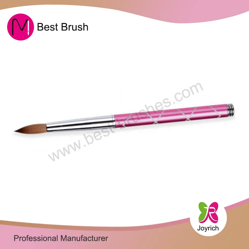 Pink Pure Kolinsky Acrylic Nail Brush