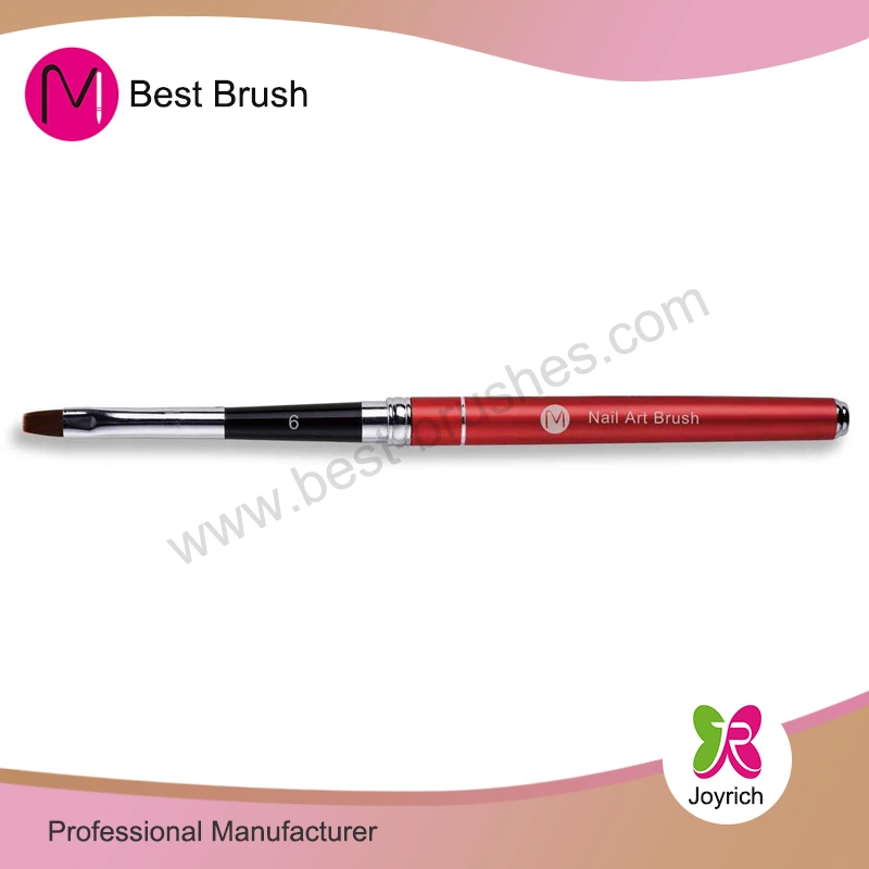 Red Black Metal Nylon Hair Gel Brush