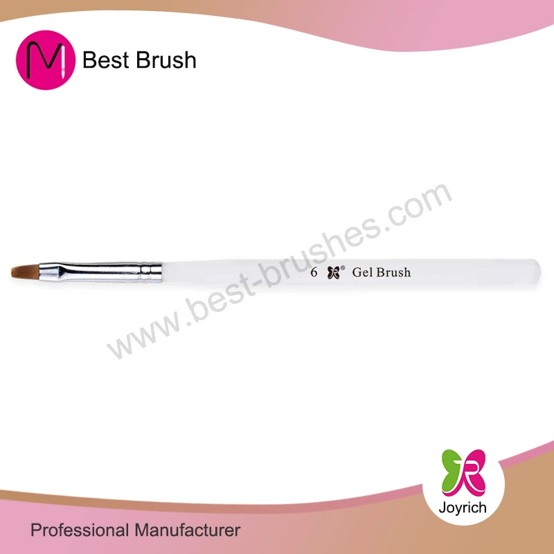 White Acrylic Handle Gel Nail Brush